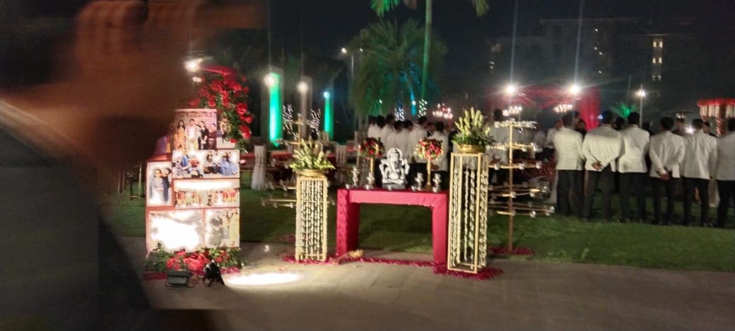 Bridal Entry Floral Pathway